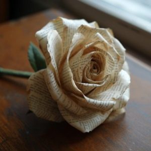 rose made from paper