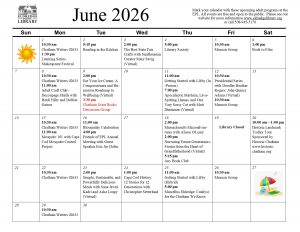 June Calendar of Events