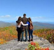people at scenic spot