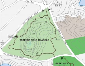 Map of "The Triangle" Chatham MA trail