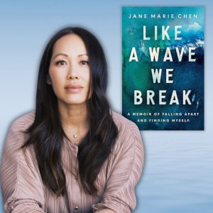 Author Chen with book cover