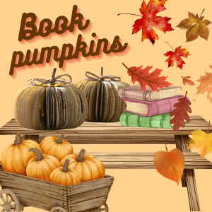 book pumpkins illustration