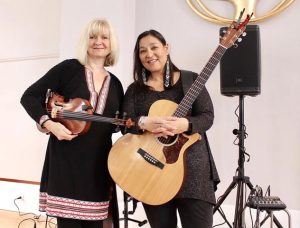 Kim Moberg and Heather Swanson